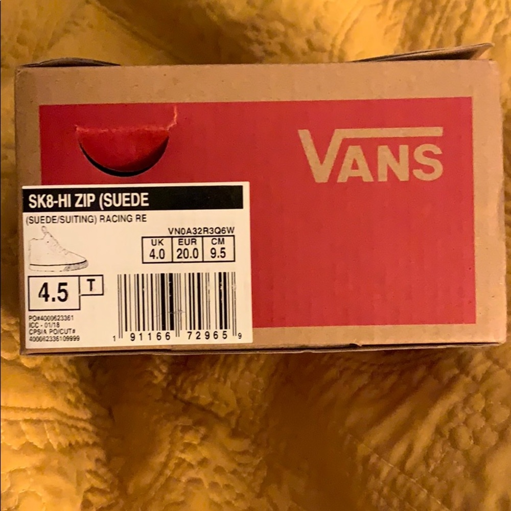 Infant boy Vans grey w/ black sole